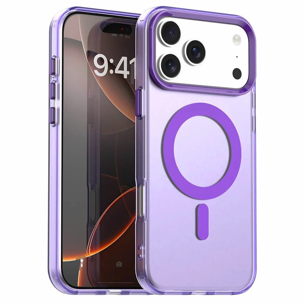 iPhone 17 Pro Max - Acryl-Handyhülle mit Magnet und Farbakzent - Image 25