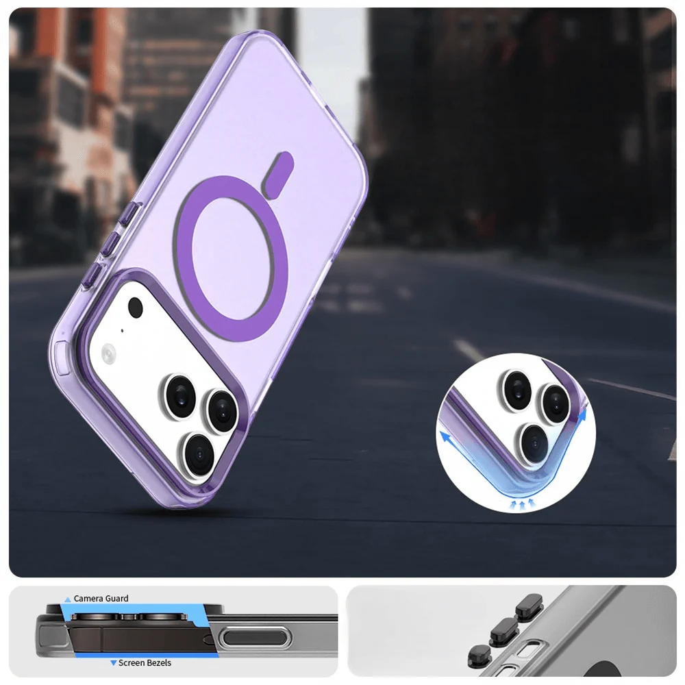 iPhone 17 Pro Max - Acryl-Handyhülle mit Magnet und Farbakzent - Image 27