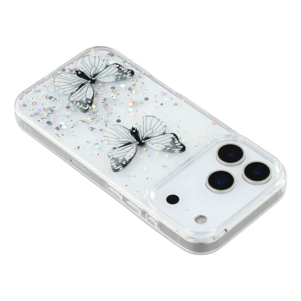 iPhone 17 Pro Max - Glitzer Hülle Schmetterlinge - Image 11