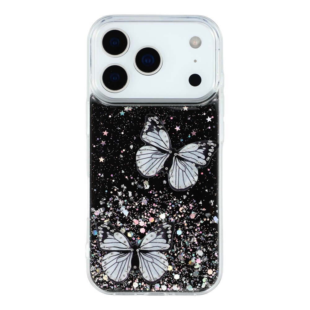 iPhone 17 Pro Max - Glitzer Hülle Schmetterlinge - Image 13