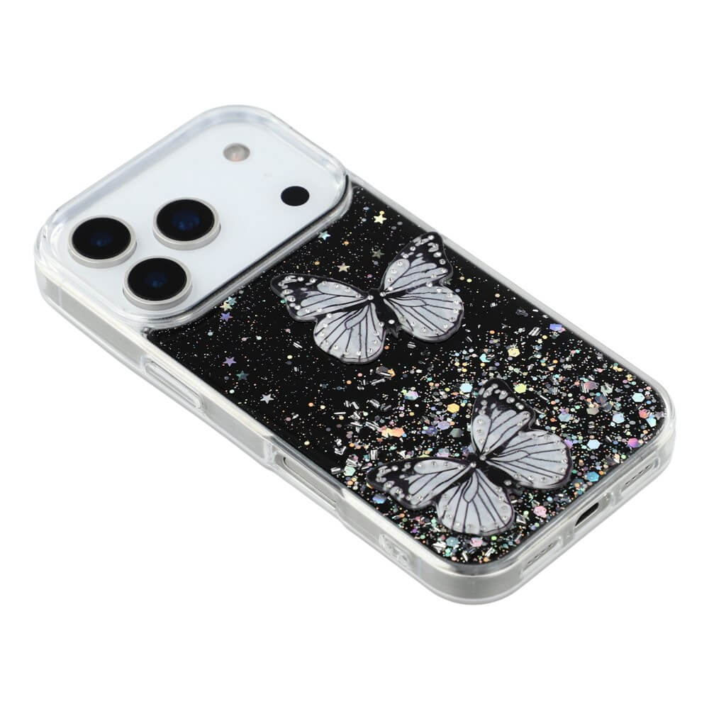 iPhone 17 Pro Max - Glitzer Hülle Schmetterlinge - Image 16
