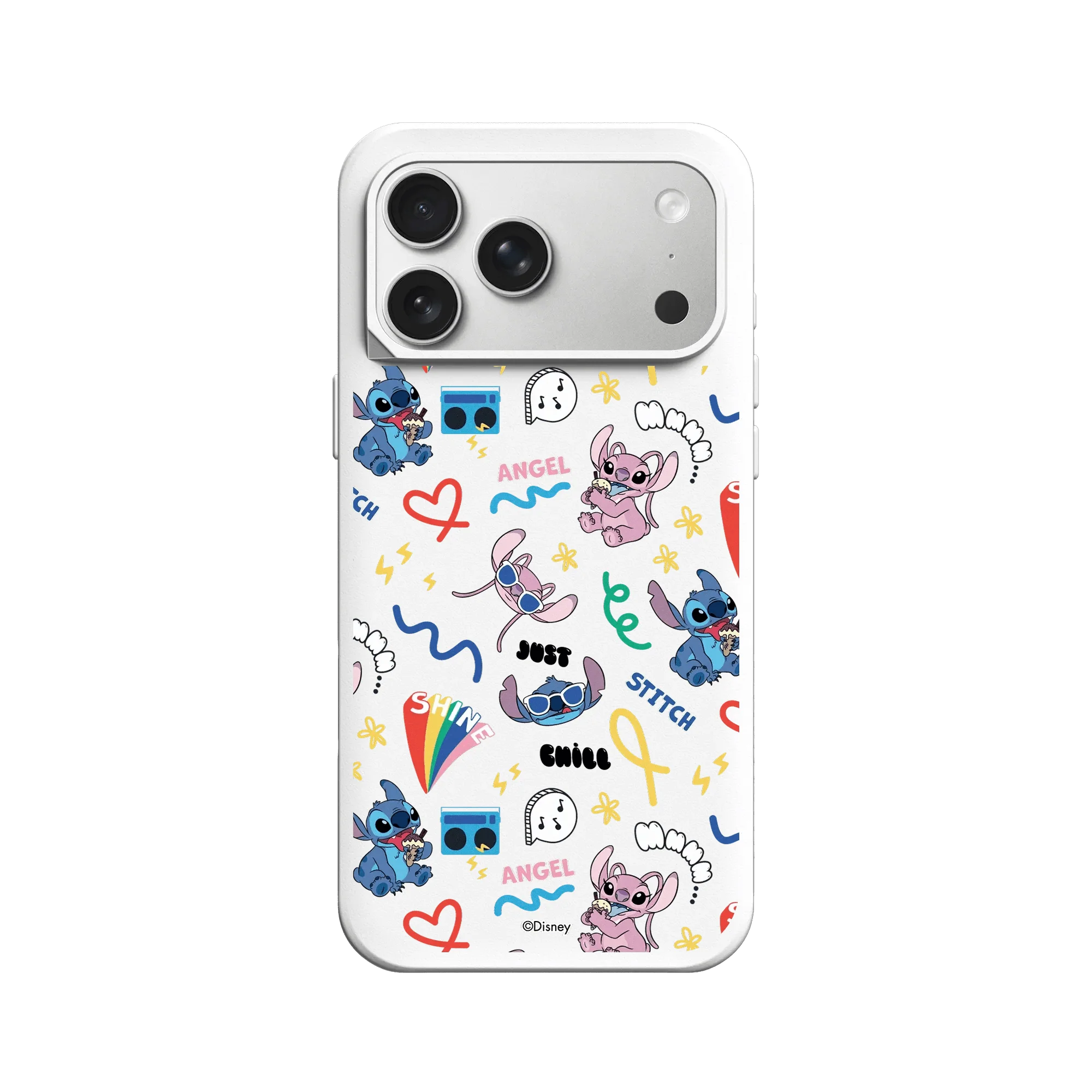 iPhone 17 Pro Max- RhinoShield SolidX Hülle – Disney Stitch & Angel Graffiti Edition