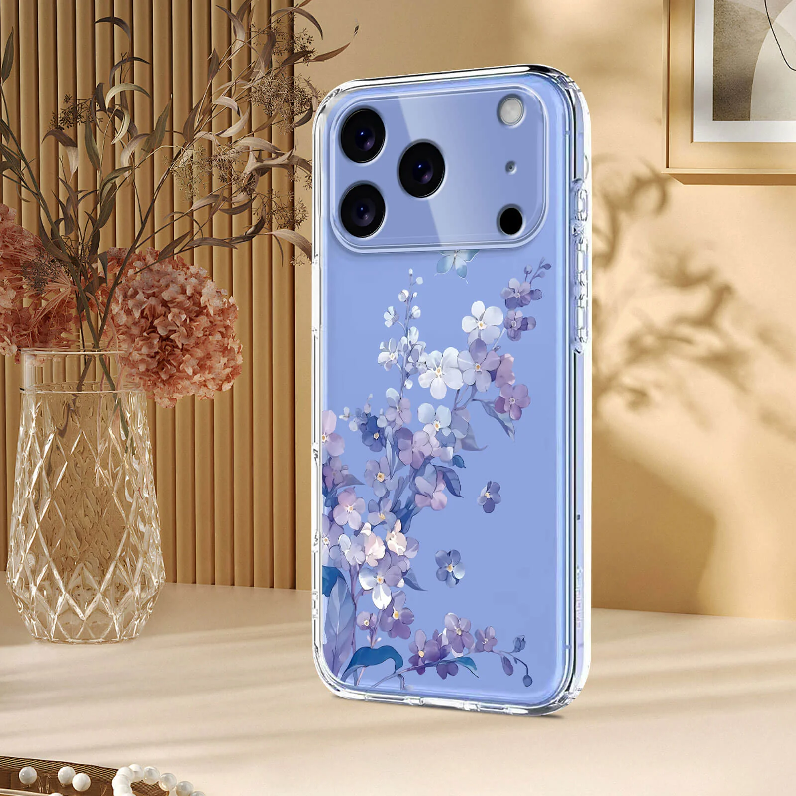 iPhone 17 Pro Max - Silikon Gummi Hülle Blumen - Image 5