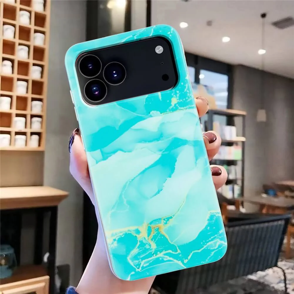 iPhone 17 Pro Max - Silikon HĂŒlle mit Marble Motiv - Image 12