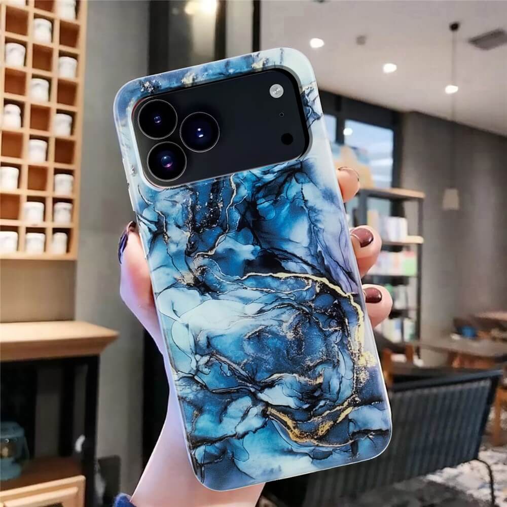iPhone 17 Pro Max - Silikon HĂŒlle mit Marble Motiv - Image 8