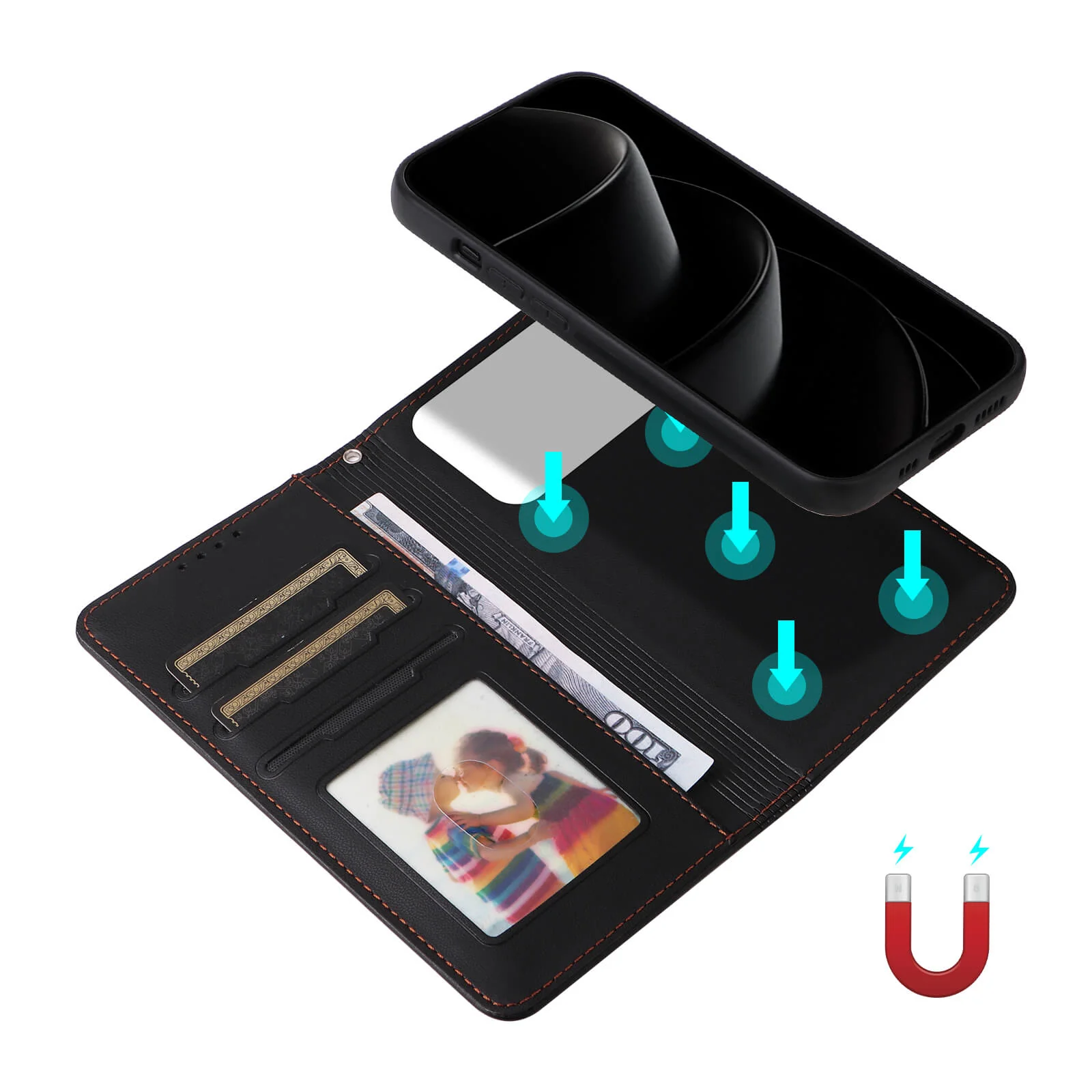 iPhone 17 Pro Max - Teilbare Brieftasche 2-in-1 Handyhülle - Image 15