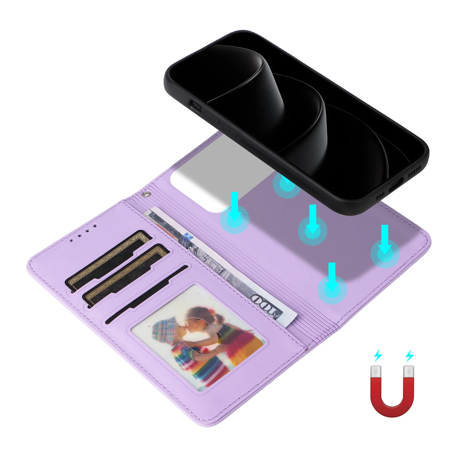 iPhone 17 Pro Max - Teilbare Brieftasche 2-in-1 Handyhülle - Image 3