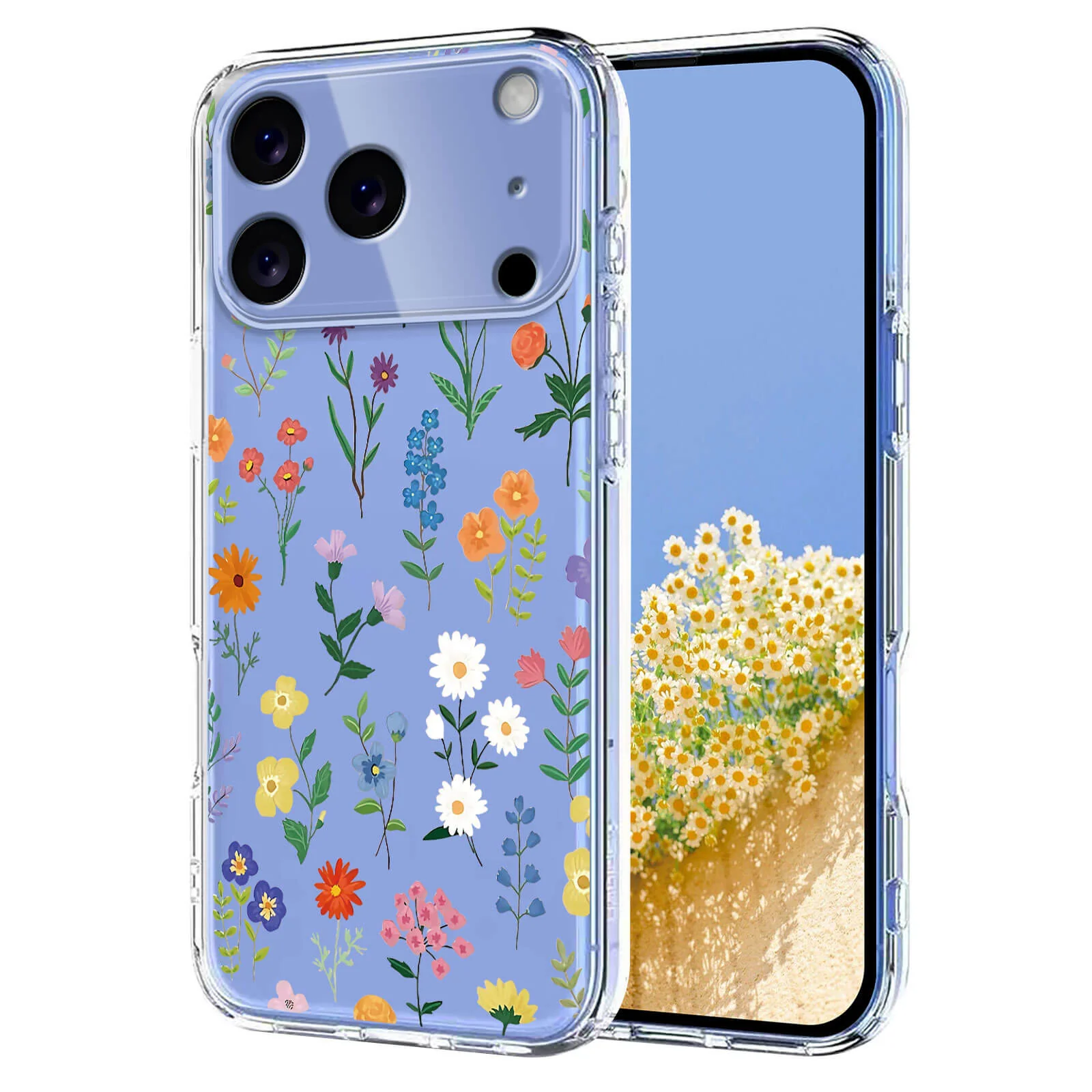 iPhone 17 Pro - Silikon Gummi Hülle Blumen - Image 6