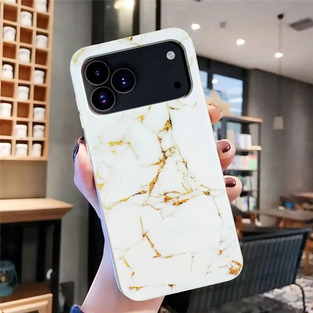 iPhone 17 Pro - Silikon HĂŒlle mit Marble Motiv - Image 16