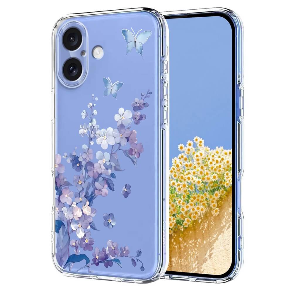 iPhone 17 - Silikon Gummi Hülle Blumen