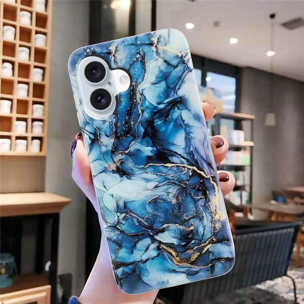 iPhone 17 - Silikon HĂŒlle mit Marble Motiv - Image 8