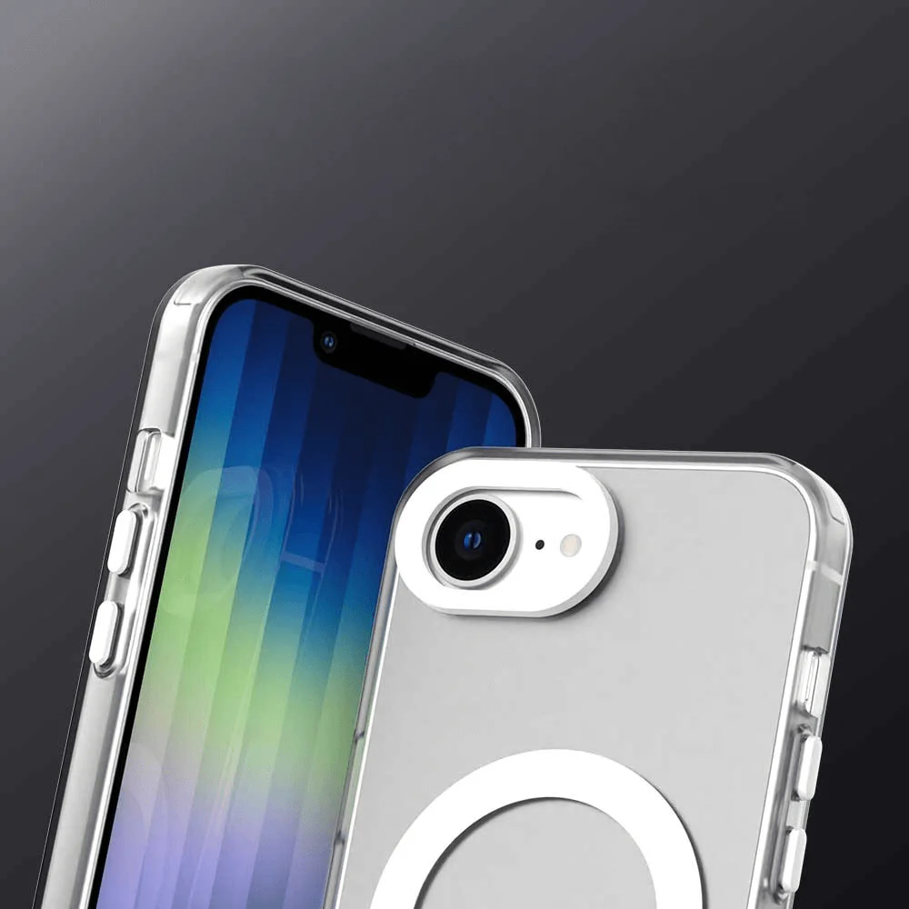 iPhone 17e / 16e - Acryl-Handyhülle mit Magnet und Farbakzent - Image 12