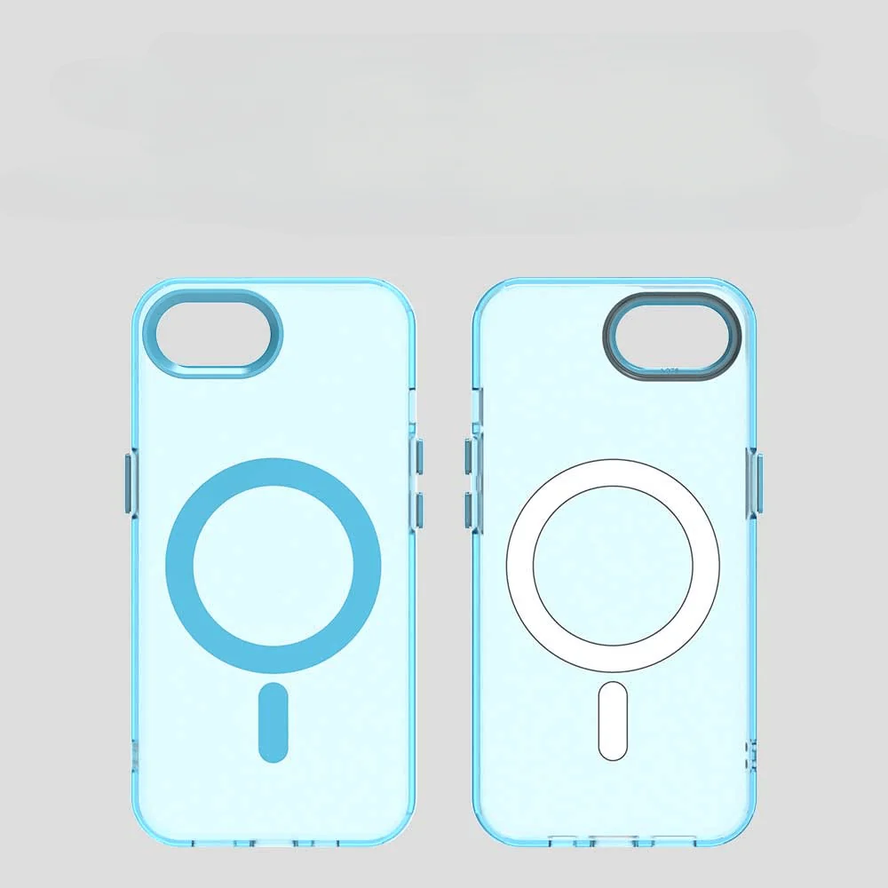 iPhone 17e / 16e - Acryl-Handyhülle mit Magnet und Farbakzent - Image 18