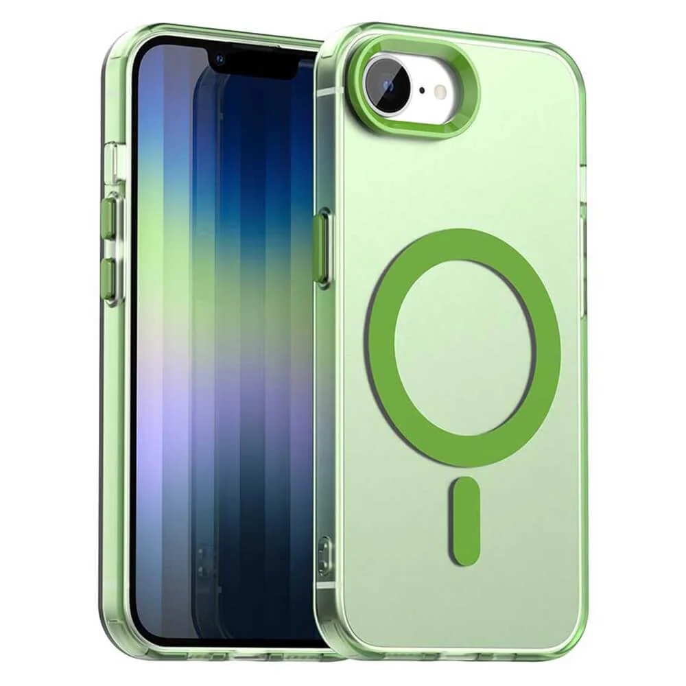 iPhone 17e / 16e - Acryl-Handyhülle mit Magnet und Farbakzent - Image 20
