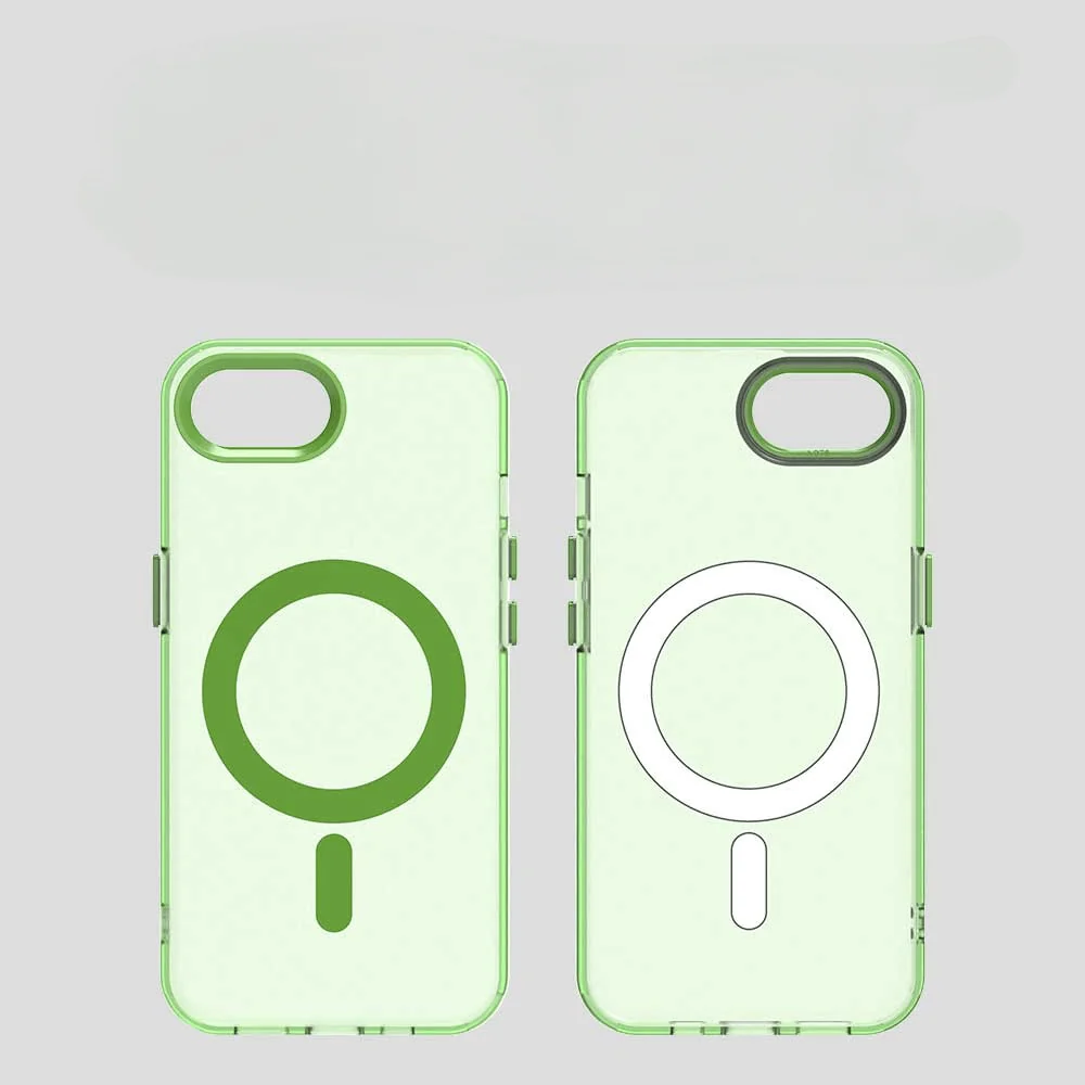 iPhone 17e / 16e - Acryl-Handyhülle mit Magnet und Farbakzent - Image 22