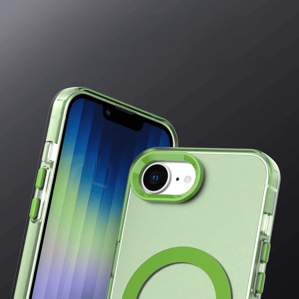 iPhone 17e / 16e - Acryl-Handyhülle mit Magnet und Farbakzent - Image 23
