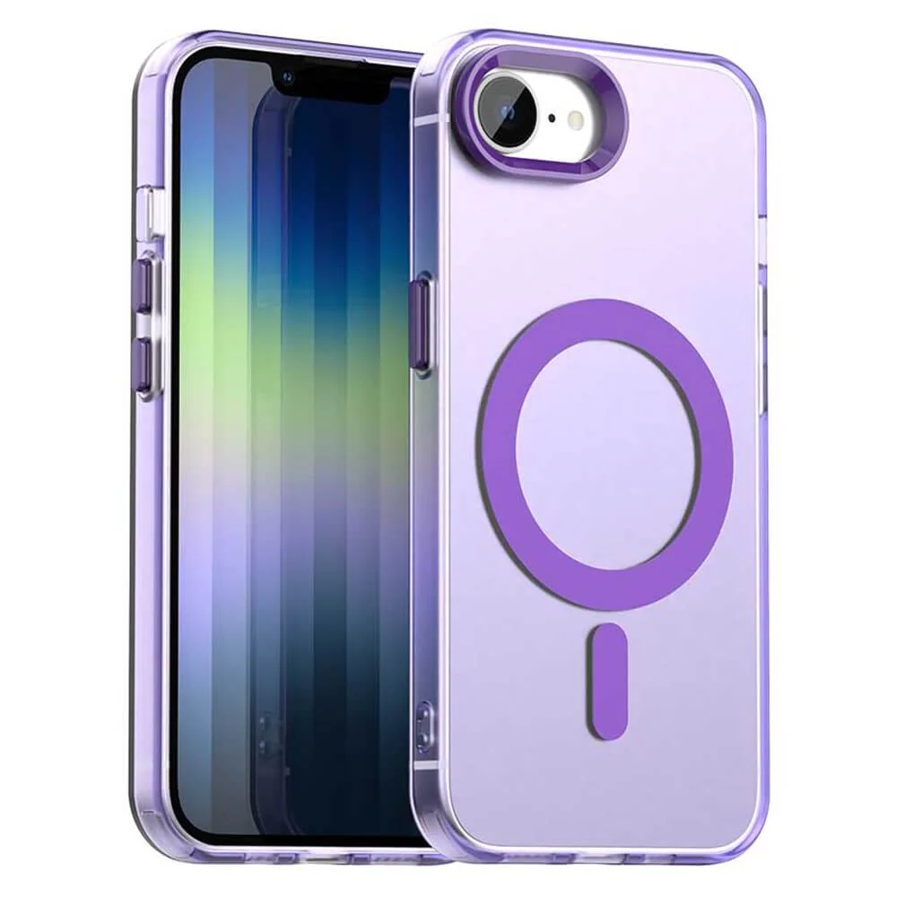 iPhone 17e / 16e - Acryl-Handyhülle mit Magnet und Farbakzent - Image 24