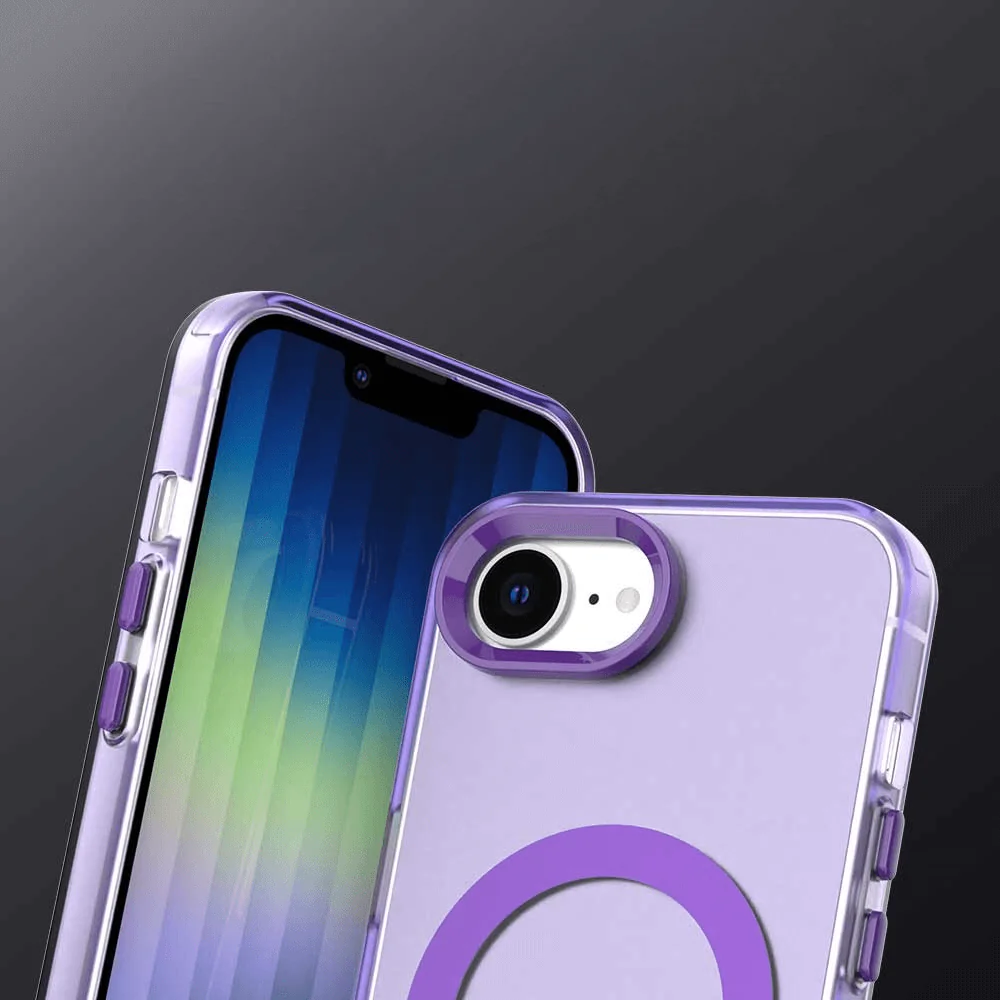 iPhone 17e / 16e - Acryl-Handyhülle mit Magnet und Farbakzent - Image 27