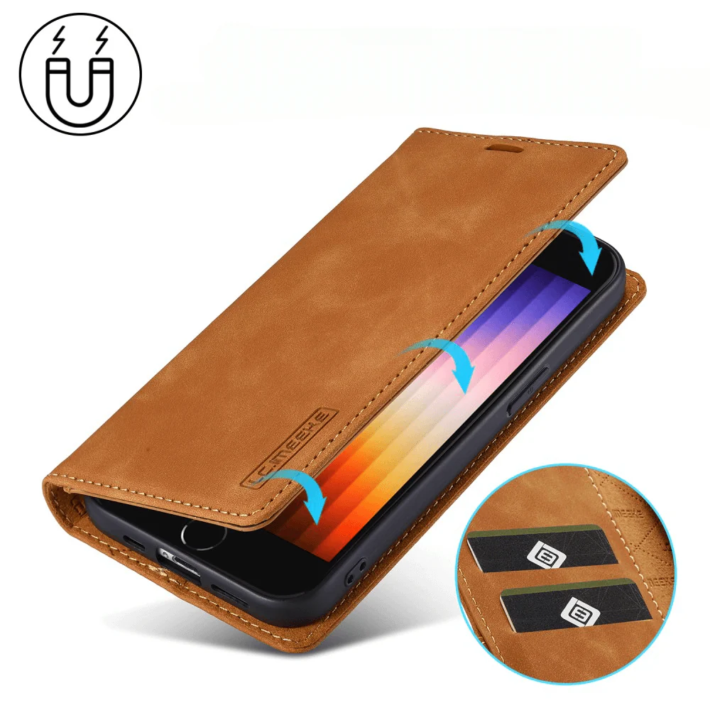 iPhone 17e / 16e - LC.IMEEKE Flip Case Vintage - Image 19