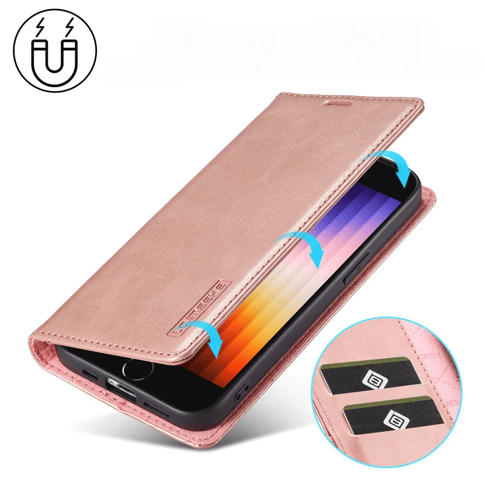 iPhone 17e / 16e - LC.IMEEKE Flip Case Vintage - Image 25