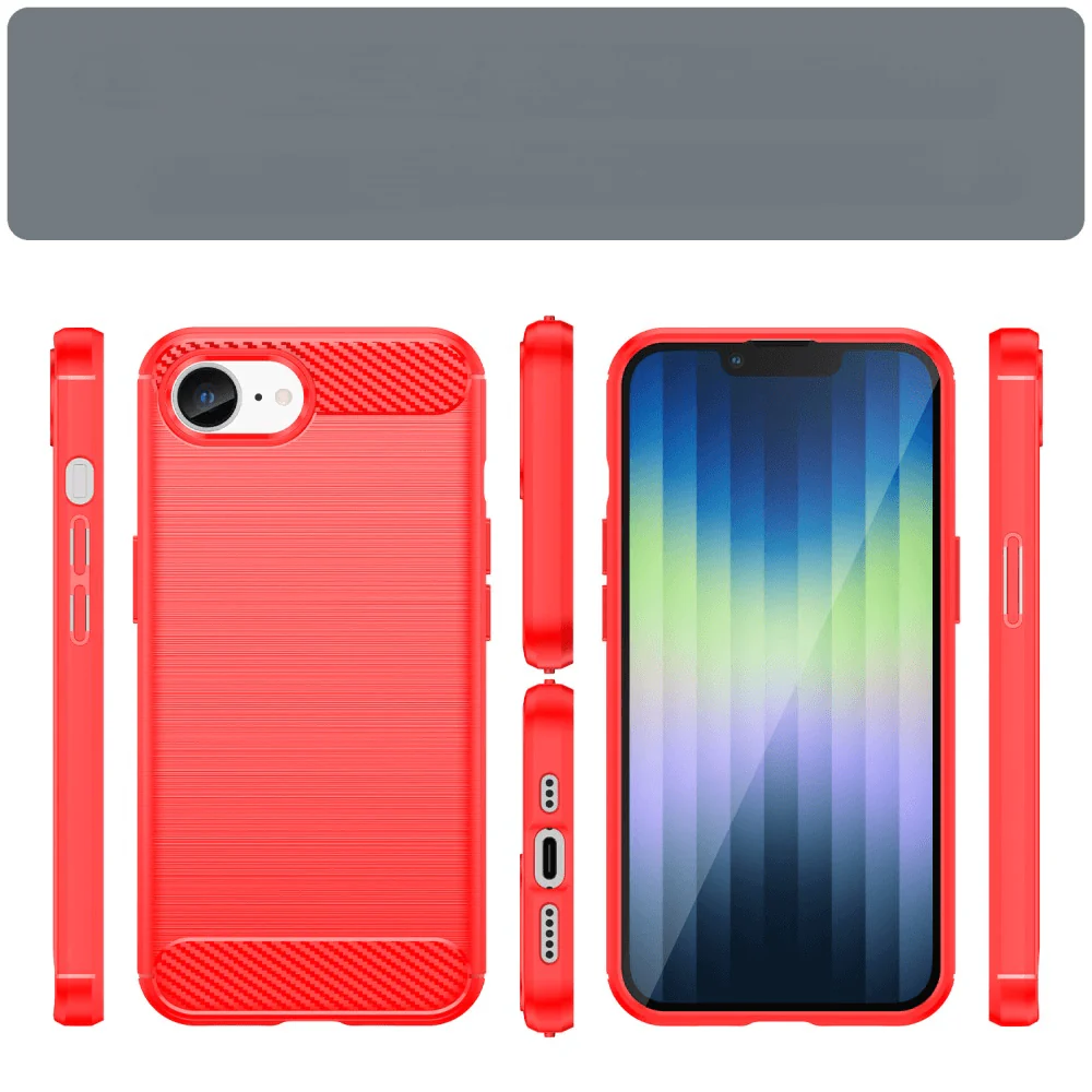 iPhone 17e / 16e - Metall Carbon Look Hülle - Image 9