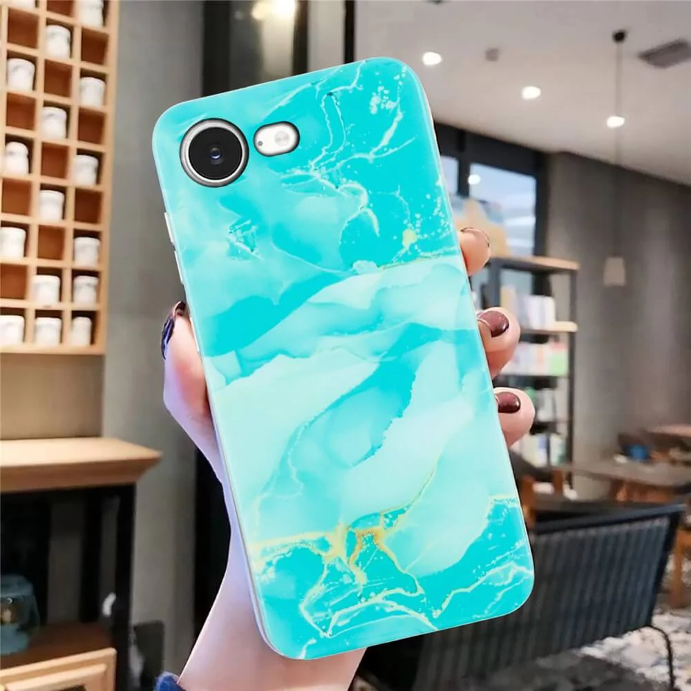 iPhone 17e / 16e - Silikon HĂŒlle mit Marble Motiv - Image 10