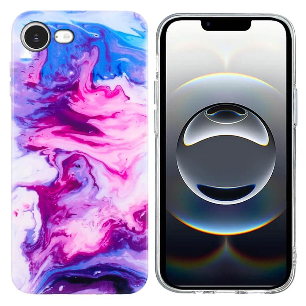 iPhone 17e / 16e - Silikon HĂŒlle mit Marble Motiv - Image 16