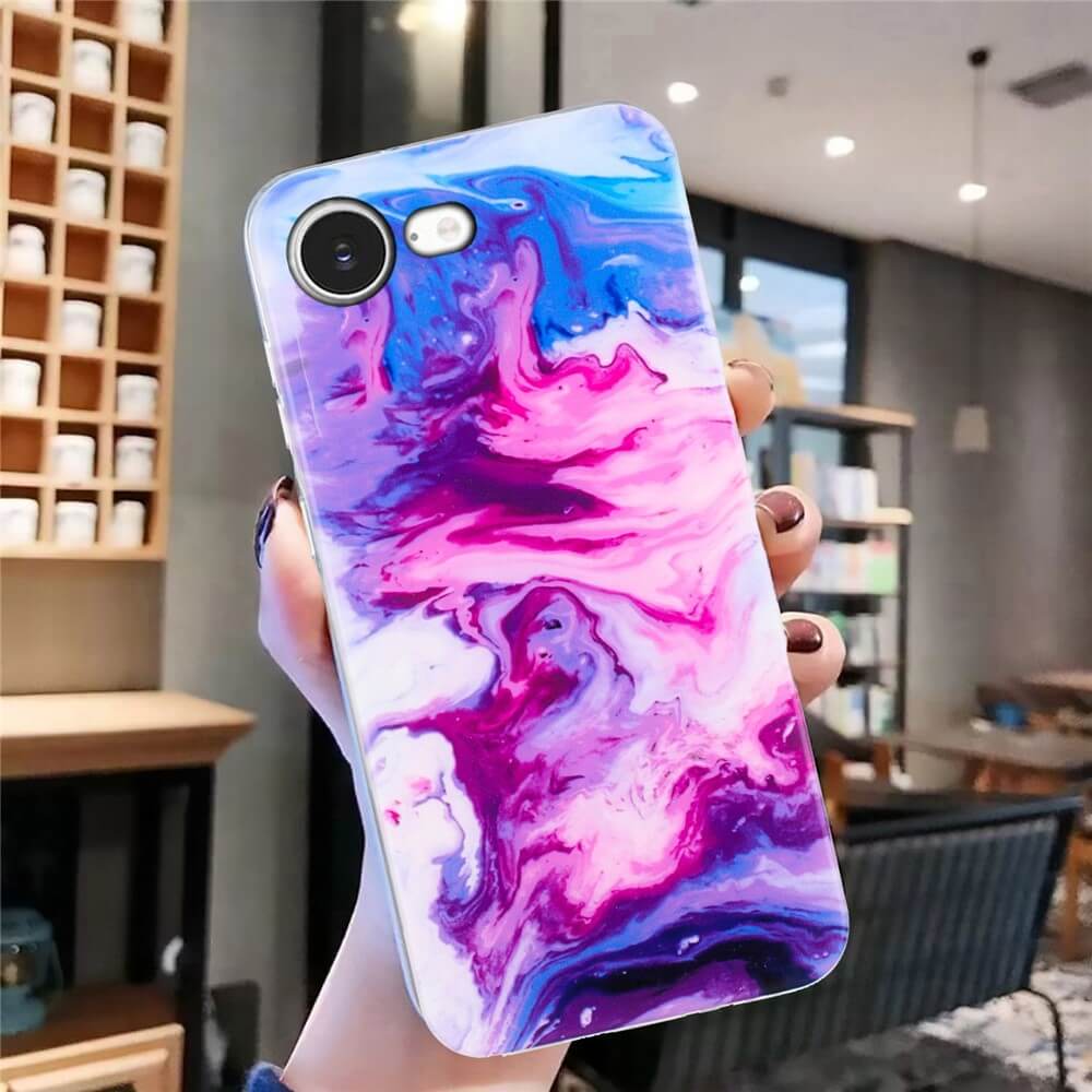 iPhone 17e / 16e - Silikon HĂŒlle mit Marble Motiv - Image 20