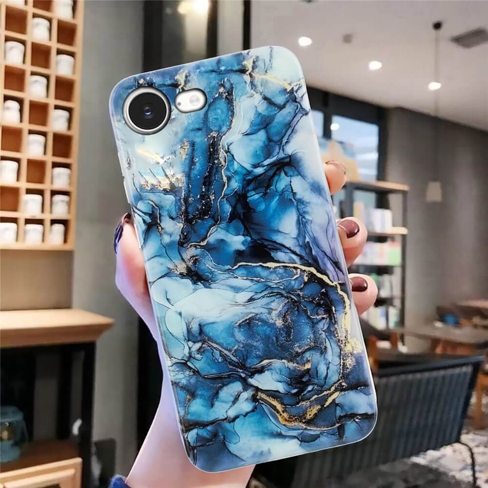 iPhone 17e / 16e - Silikon HĂŒlle mit Marble Motiv - Image 5