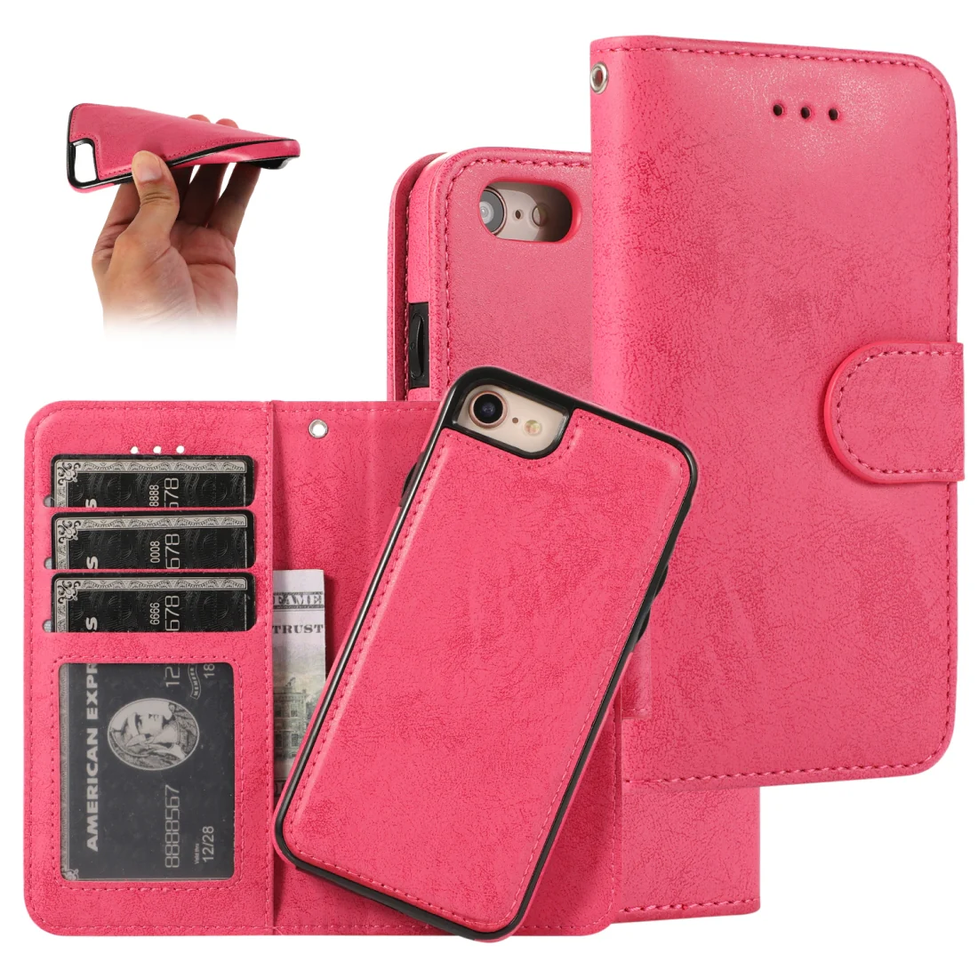 iPhone SE / 8 / 7 - Etui mit Rückenhüllen Kombi - Image 7