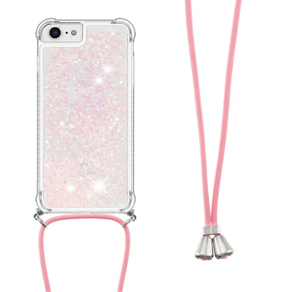 iPhone SE / 8 / 7 - Glitzer HĂŒlle mit UmhĂ€ngeband - Image 10