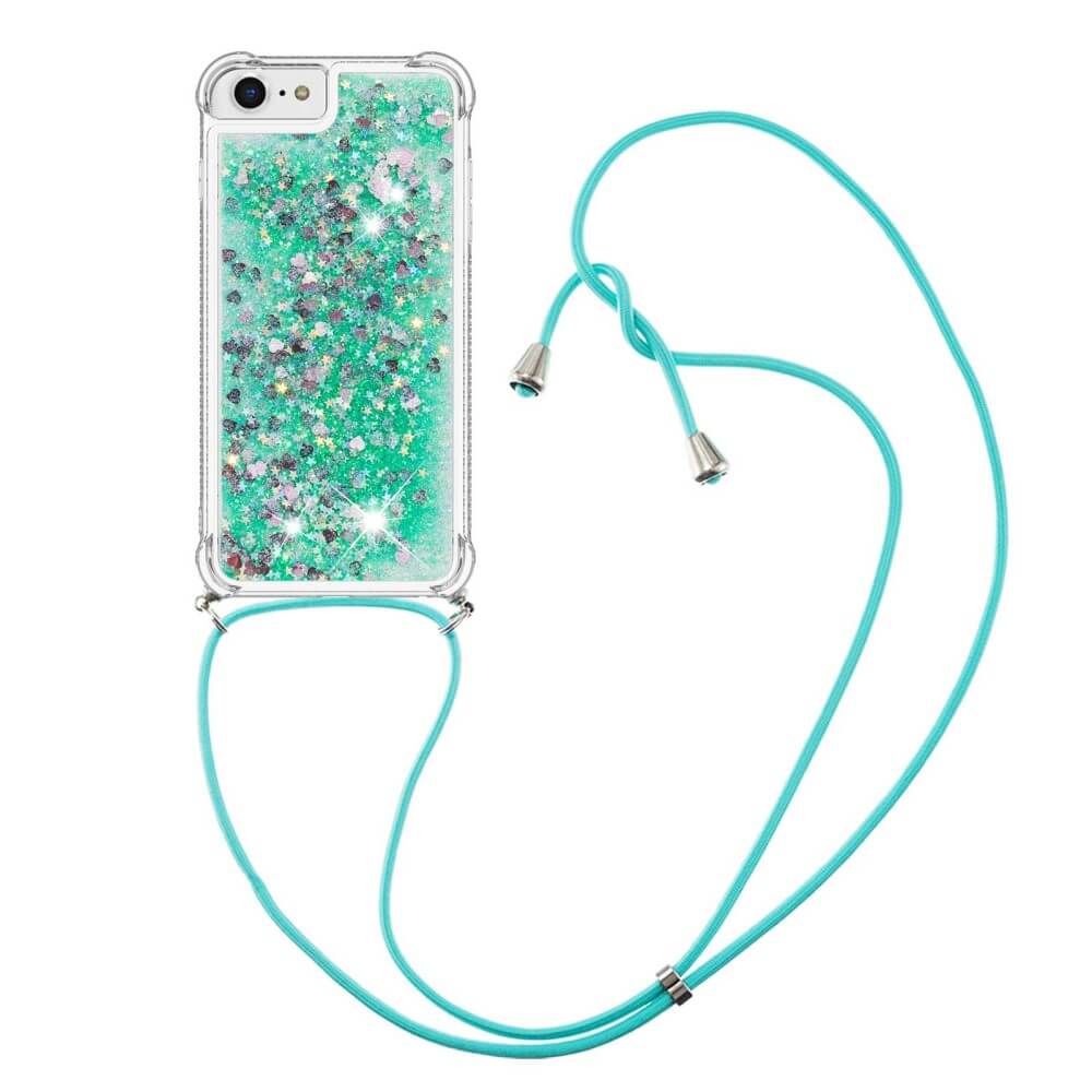 iPhone SE / 8 / 7 - Glitzer HĂŒlle mit UmhĂ€ngeband - Image 3