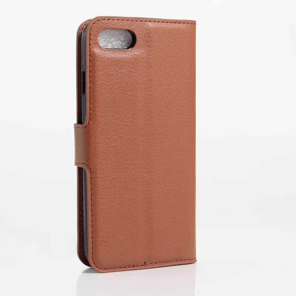 iPhone SE / 8 / 7 - Leder Tasche Etui Hülle Kartenfächer - Image 4