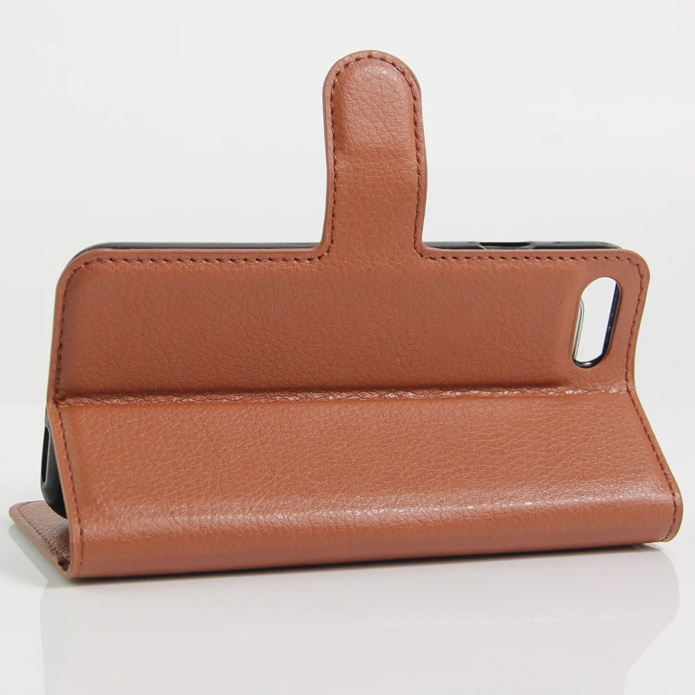 iPhone SE / 8 / 7 - Leder Tasche Etui Hülle Kartenfächer - Image 5