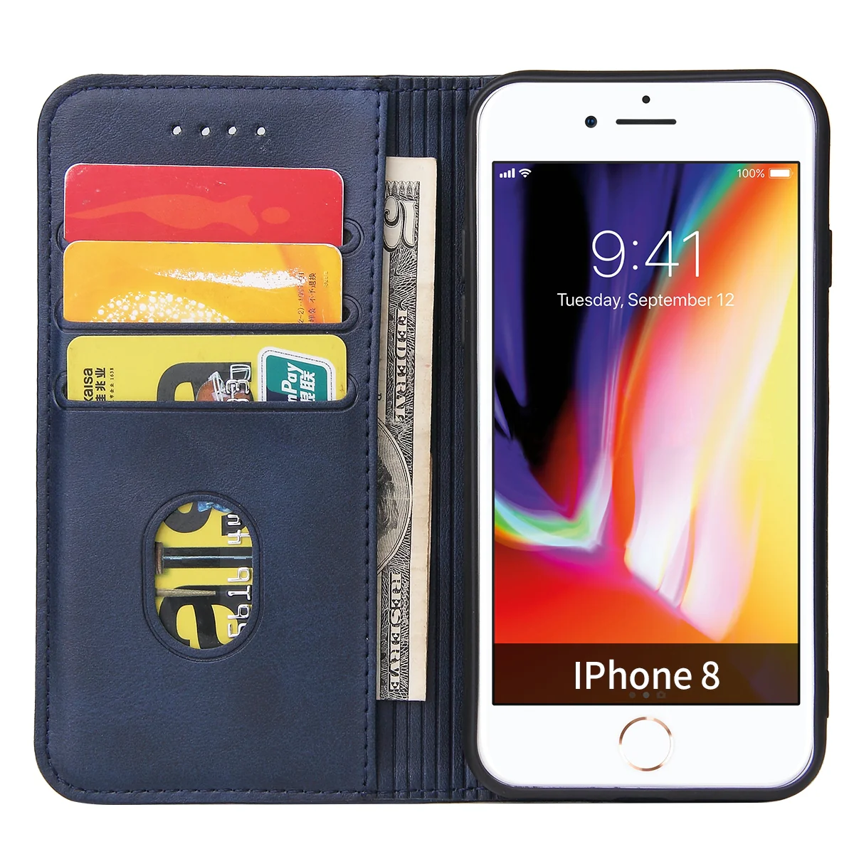 iPhone SE / 8 / 7 - Stand Flip Case Hülle - Image 2