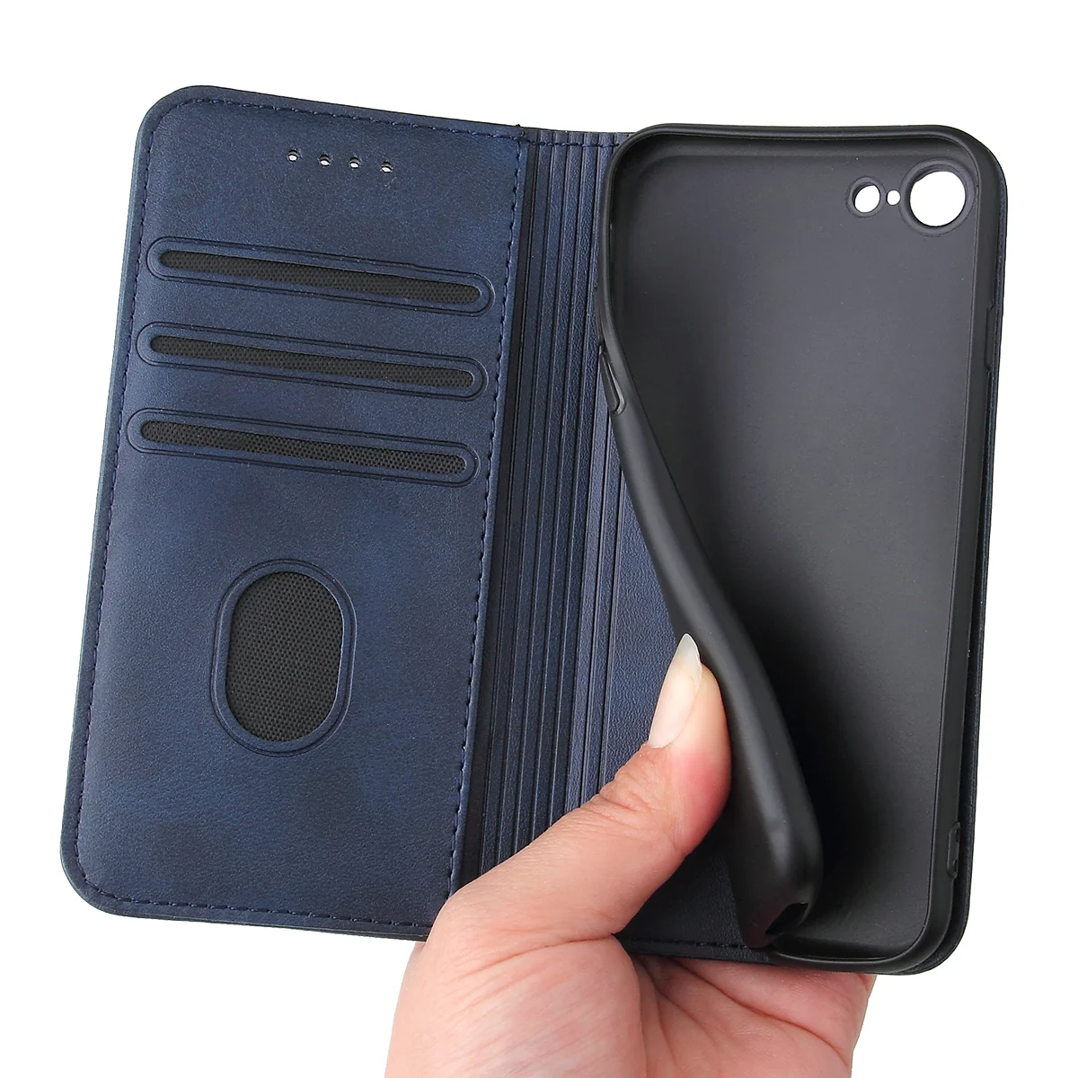 iPhone SE / 8 / 7 - Stand Flip Case Hülle - Image 4