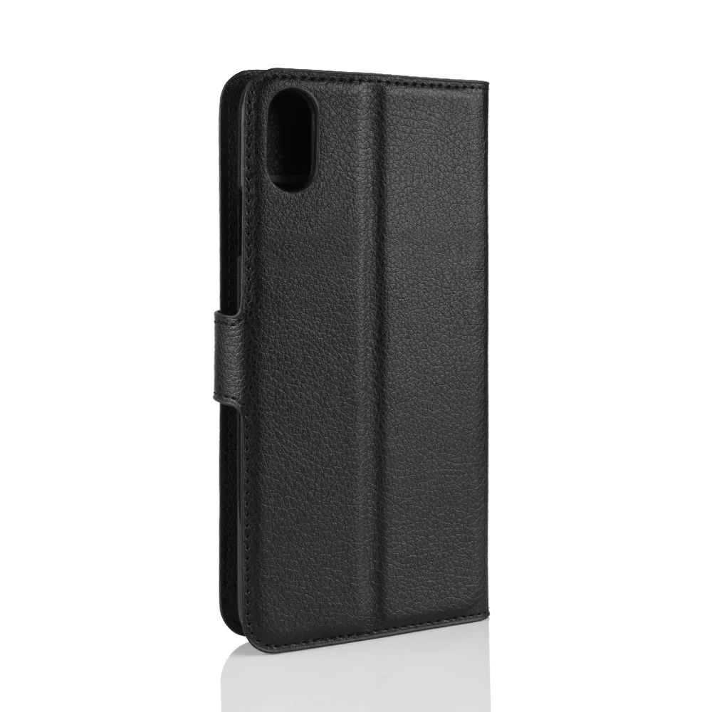 iPhone XR - Leder Hülle mit Kartenfach Schwarz - Image 2