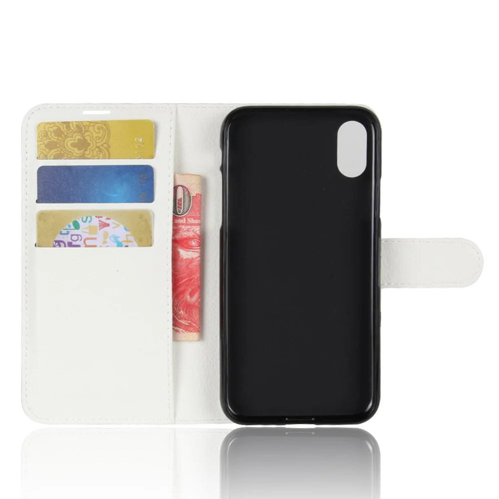 iPhone Xs / X - Leder Taschen Etui Hülle Kartenfächer - Image 3