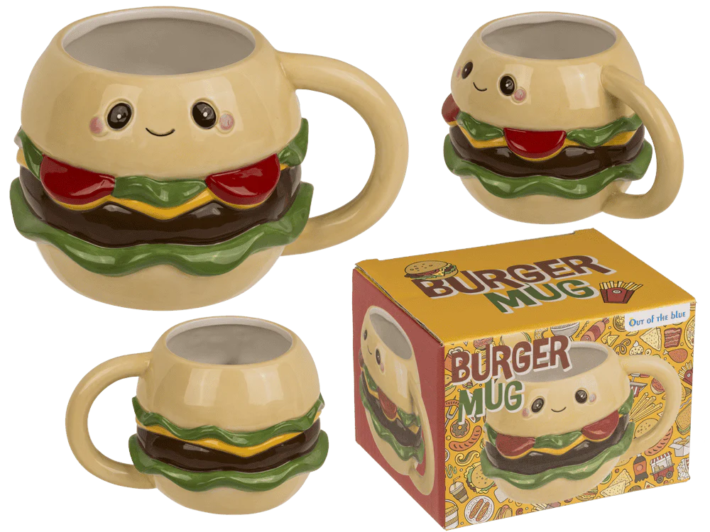 Kawaii Burgertasse â Lustige Burger Mug aus Dolomit (440 ml) - Image 4