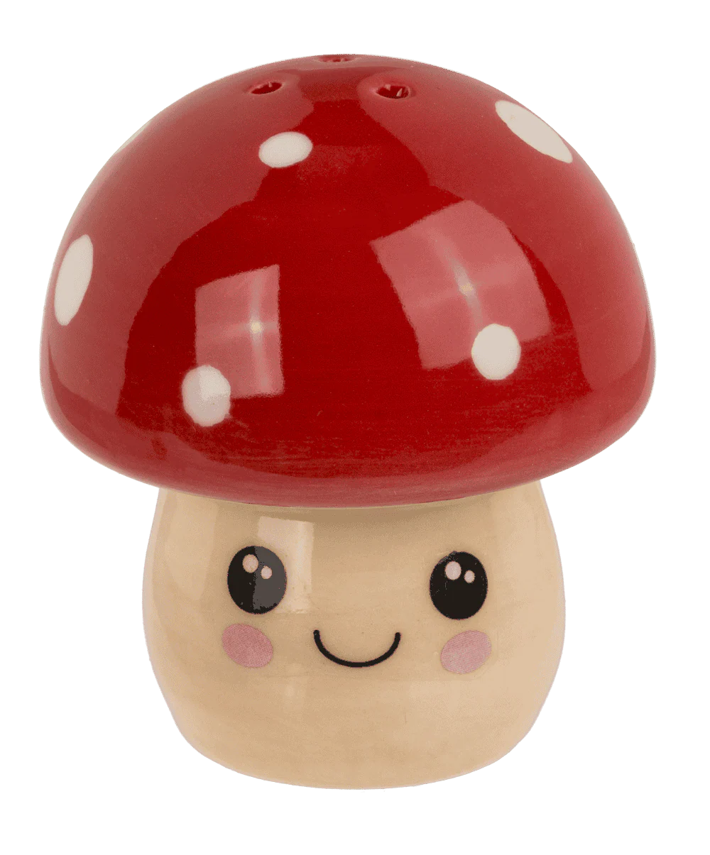 Kawaii Pilz Salz & Pfefferstreuer – Süsses 2er Set aus Dolomit - Image 2
