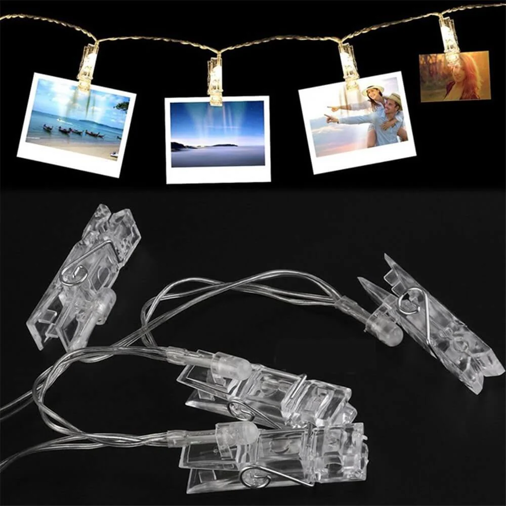 Lichterkette LED Fotoklammer, batteriebetrieben - Image 4