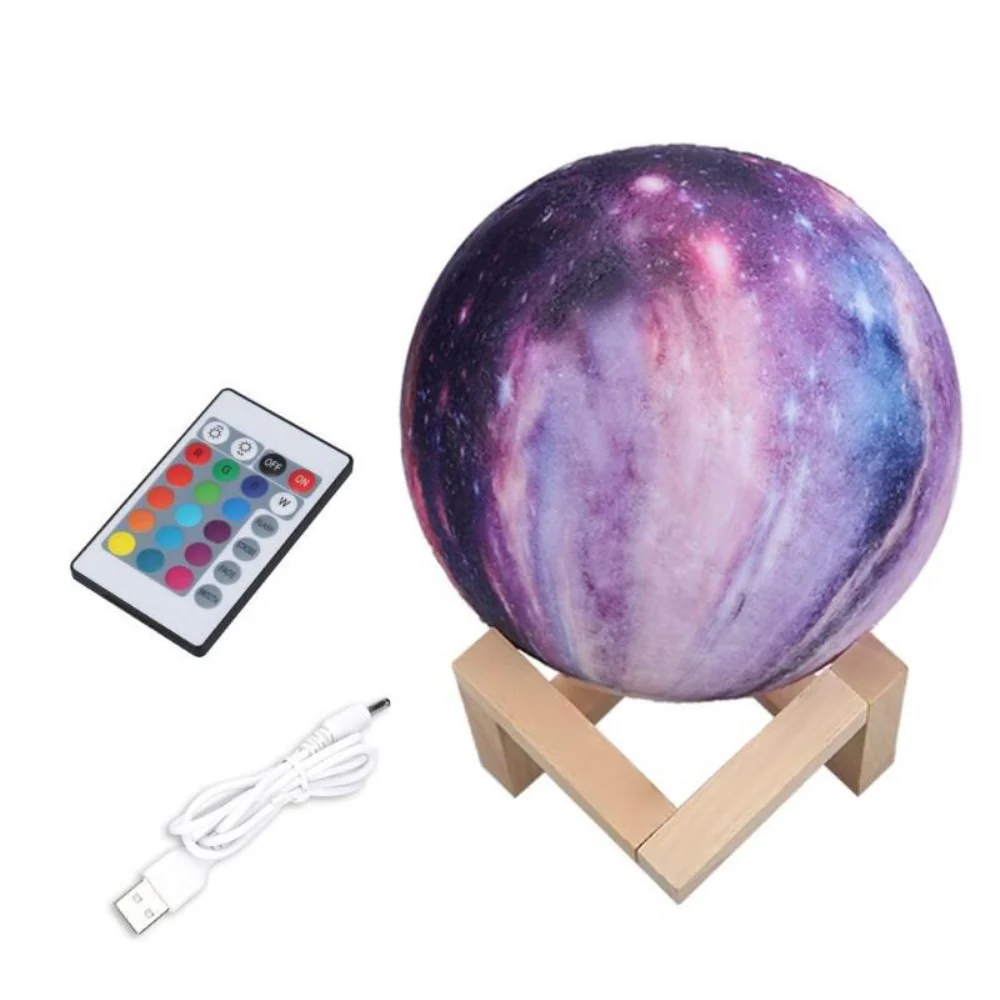 Multicolor Led Mondlampe 3d 8cm Universum - Image 8