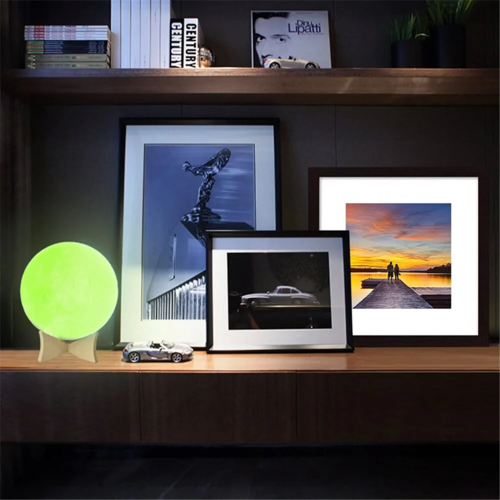 Multicolor LED Mondlampe dimmbar 3D 15cm - Image 10