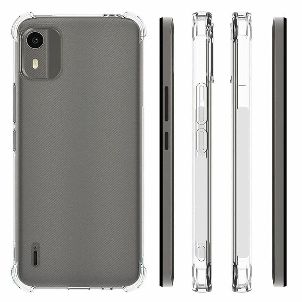 Nokia C12 - Silikon Case Hülle Transparent - Image 4