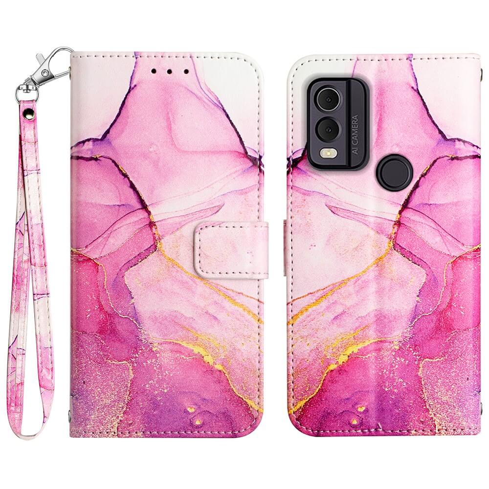 Nokia C22 - Leder Hülle Marble - Image 11