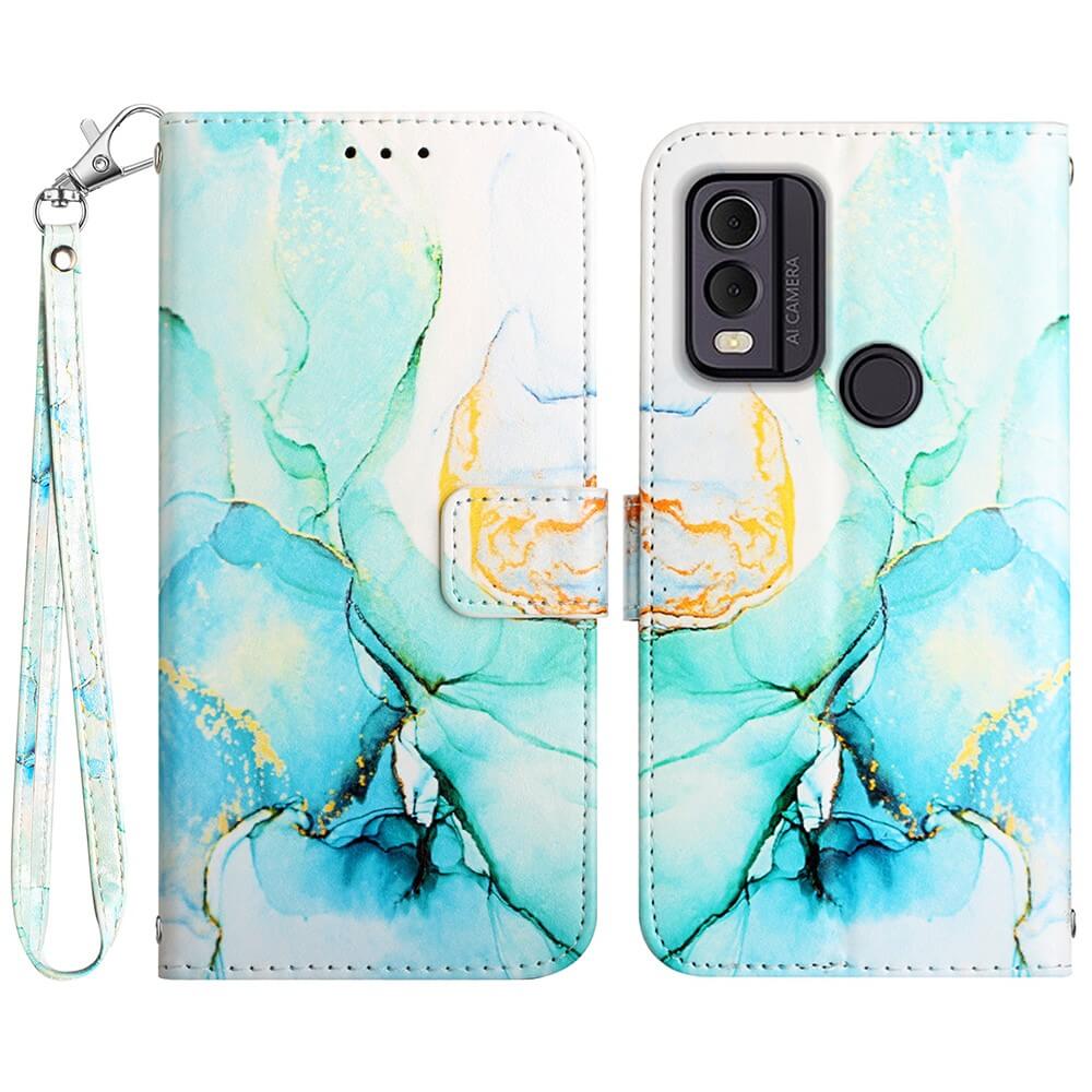 Nokia C22 - Leder Hülle Marble - Image 12