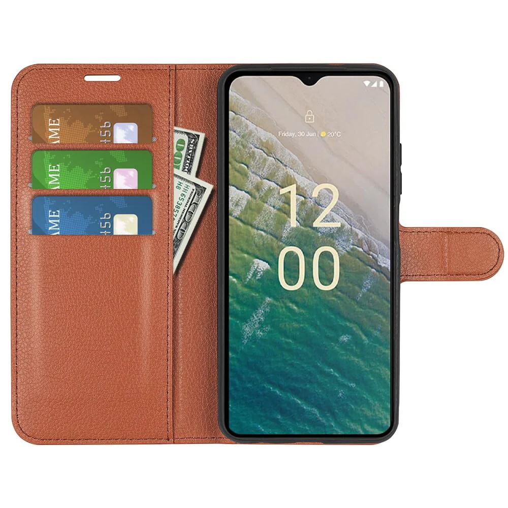 Nokia C32 - Leder Etui Hülle - Image 26
