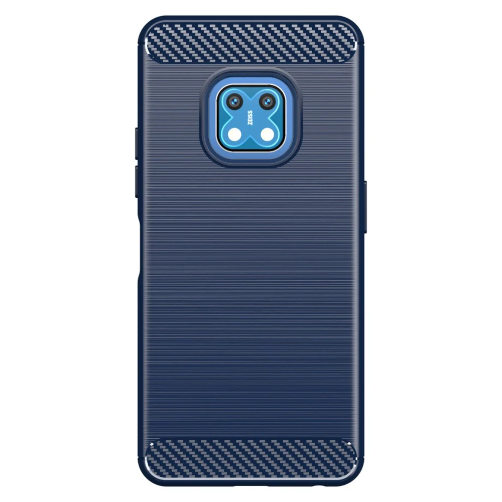 Nokia XR20- Metall Carbon Look Hülle Dunkelblau - Image 2