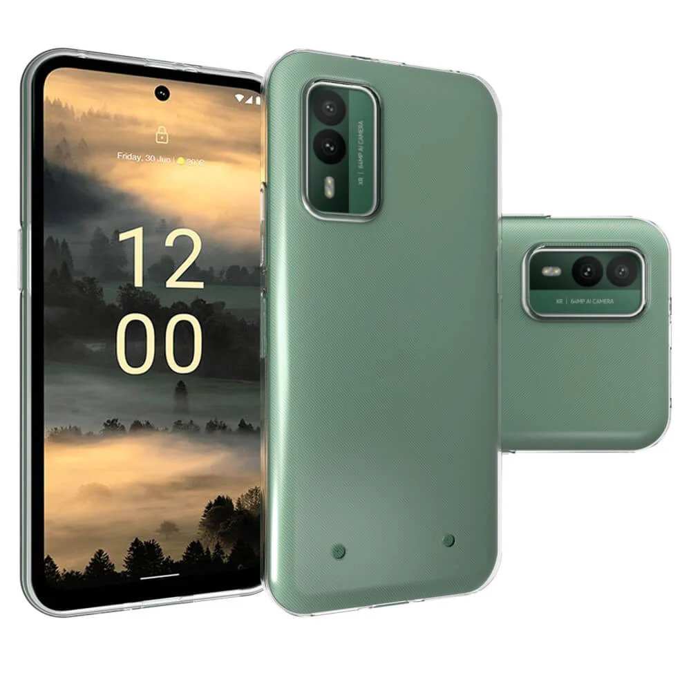 Nokia Xr21 - Silikon Gummi Case Transparent - Image 3