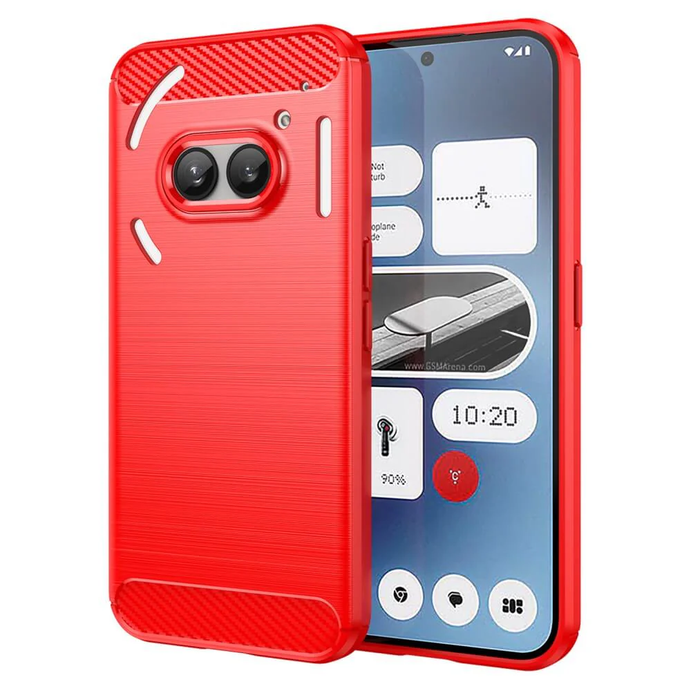 Nothing Phone (2a) - Metall Carbon Look Hülle - Image 6